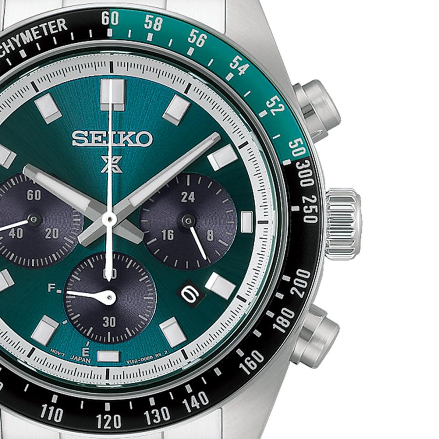 SEIKO Prospex Speedtimer HBJ003P Classic Racing-Inspired Green Dial V192 Solar Chronograph Men’s Watch