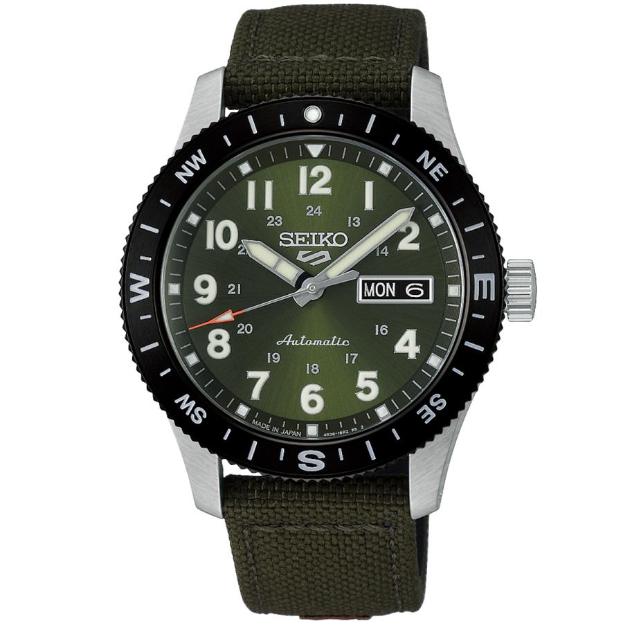 SEIKO 5 SPORTS HDB008J JDM Field Automatic Khaki Green Nylon Japan Made