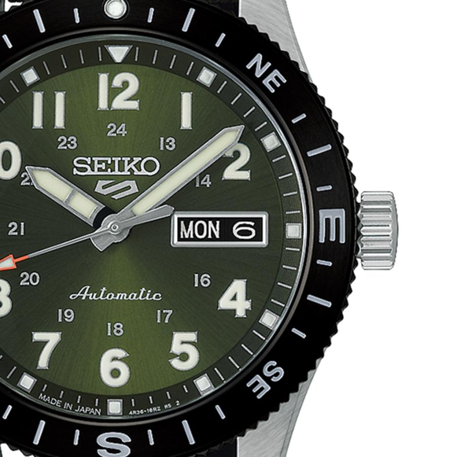 SEIKO 5 SPORTS HDB008J JDM Field Automatic Khaki Green Nylon Japan Made