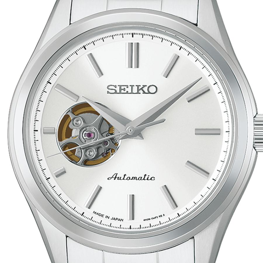 SEIKO SELECTION HFB001J JDM Open Heart White Automatic Men's Watch Japan Made