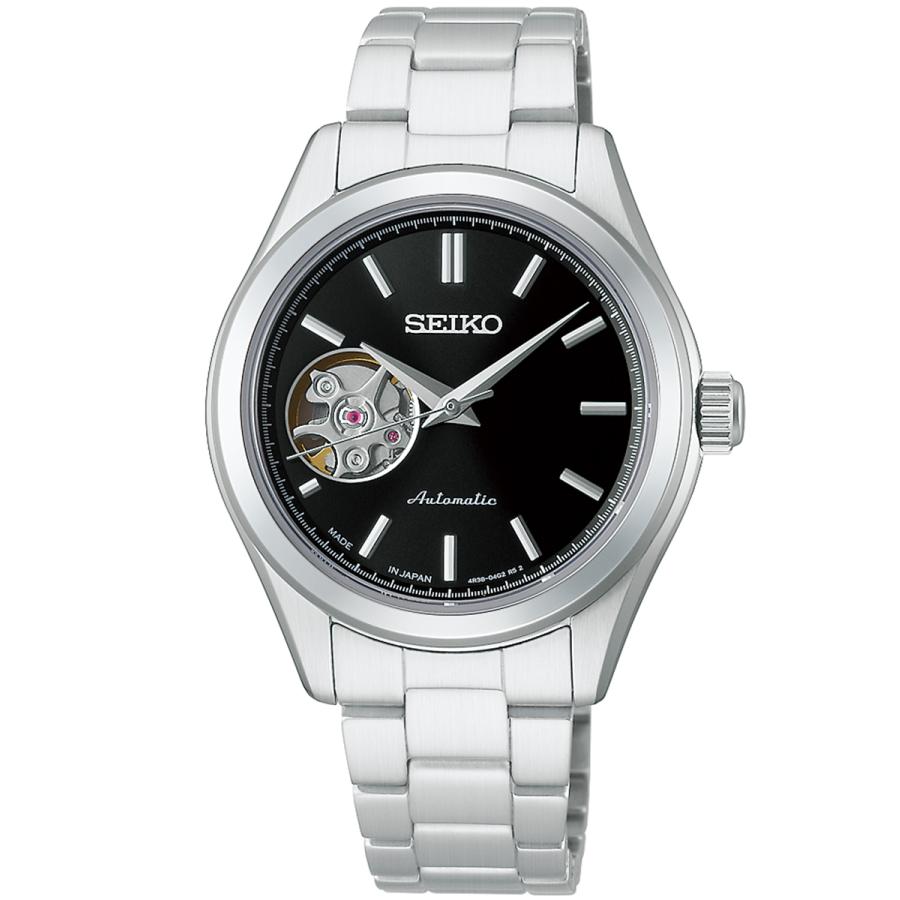 SEIKO SELECTION HFB008J JDM Open Heart Black Automatic Ladies Watch Japan Made