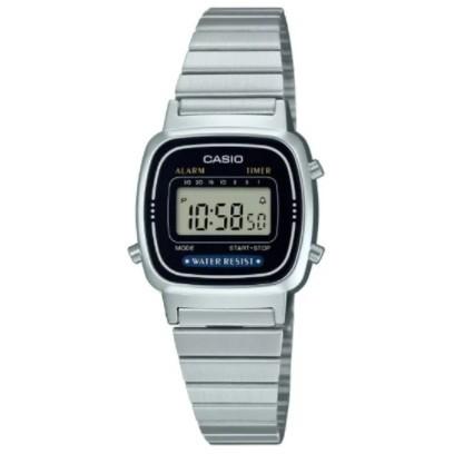 CASIO Collection LA670WA-1A2JF JDM Standard Digital Quartz Women's Watch Metal Band Silver Classic