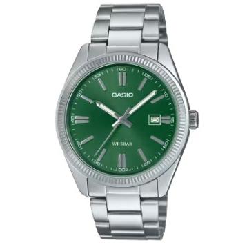 CASIO MTP-1302D-3AJF Men's Watch Green Dial Stainless Steel Quartz Japan Domestic Model