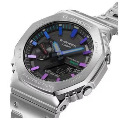 CASIO Casio G-SHOCK Full Metal GM-B2100PC-1AJF Model with rainbow color accents