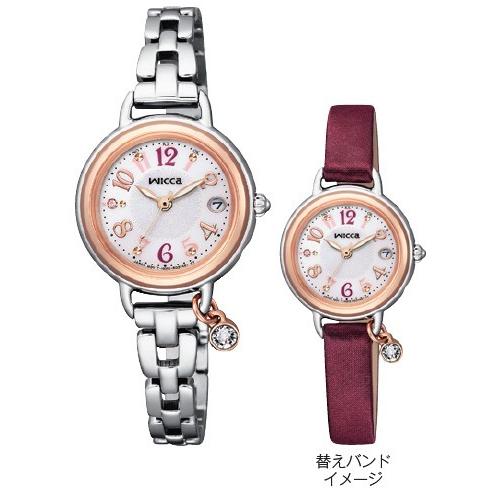 Citizen Wicca Solar Tech Radio-Controlled Watch KL0-511-11 with Interchangeable Band