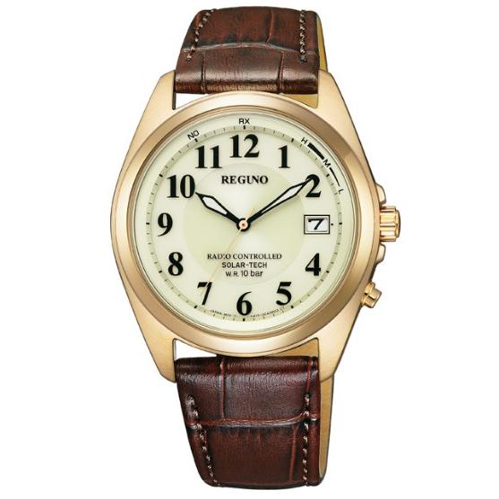 Citizen Watch - REGUNO - KS3-123-80 - Leather Band - Solar Tech - Men's Radio-Controlled Solar Watch