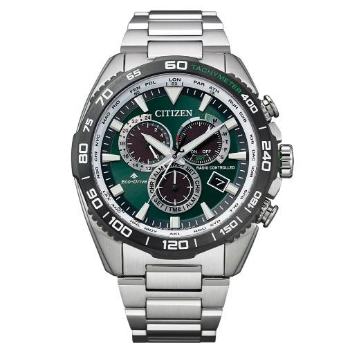 CITIZEN PROMASTER Eco-Drive World Time Radio-Controlled Watch CB5034-91W
