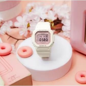 CASIO BABY-G BGD-565SC-4JF JDM Shock Resistant Digital Quartz Women's Watch 10 ATM Water Resistant Compact Square Resin White Pink