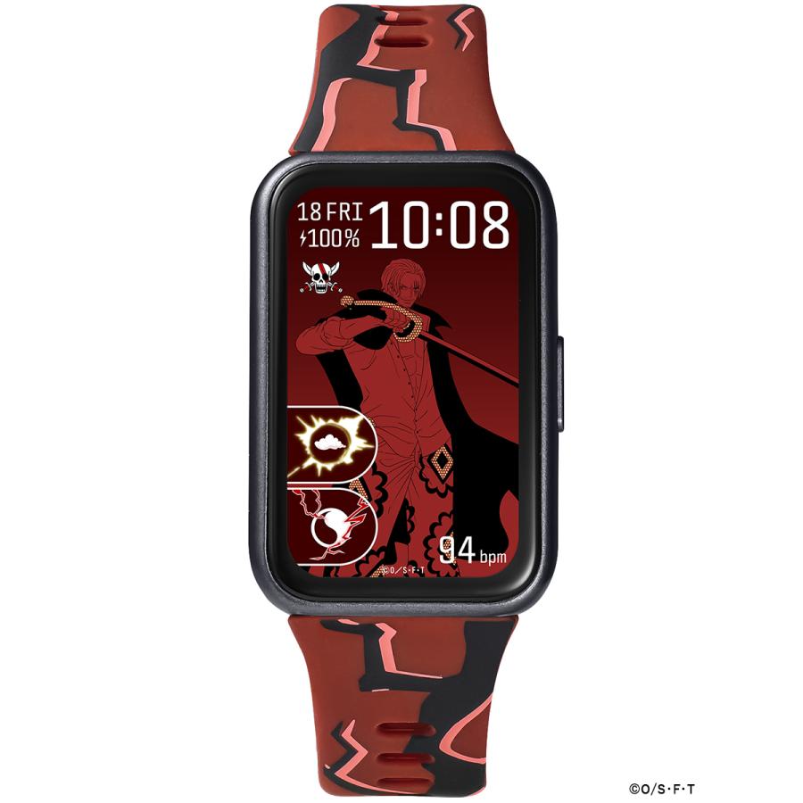 GARRACK HUC-OP-BD11-S ONE PIECE Shanks JDM AMOLED Bluetooth Smart Watch Red