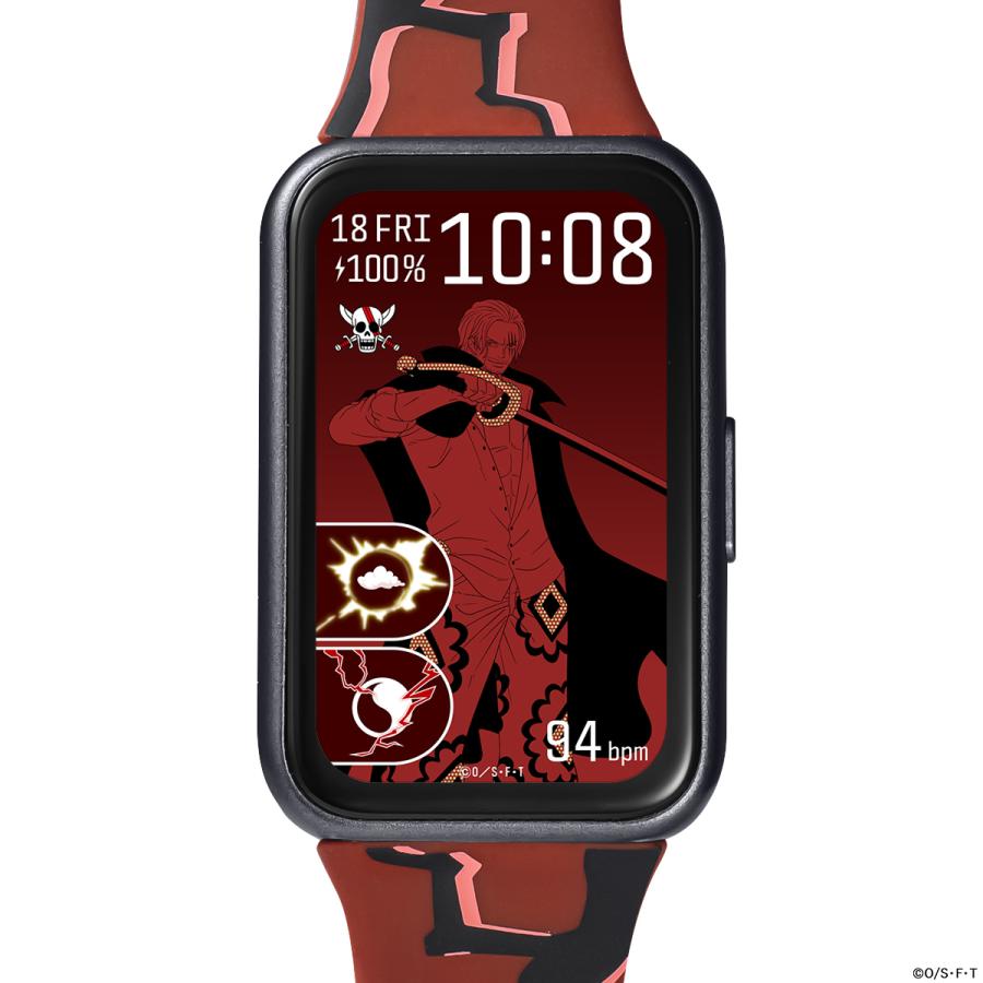 GARRACK HUC-OP-BD11-S ONE PIECE Shanks JDM AMOLED Bluetooth Smart Watch Red