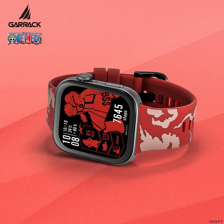 GARRACK HUC-OP-FT3-L ONE PIECE Luffy Red AMOLED Smartwatch Unisex