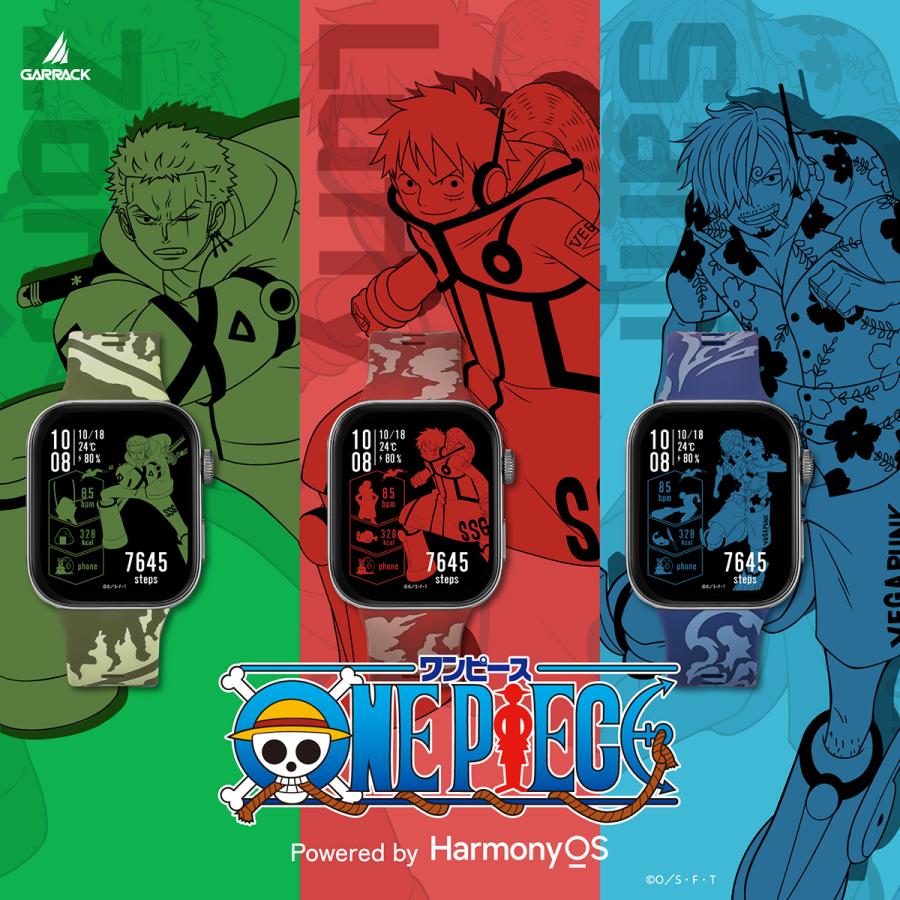 GARRACK HUC-OP-FT3-L ONE PIECE Luffy Red AMOLED Smartwatch Unisex