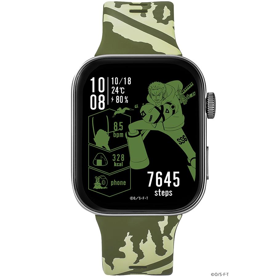 GARRACK HUC-OP-FT3-Z ONE PIECE Roronoa Zoro Smartwatch Green AMOLED