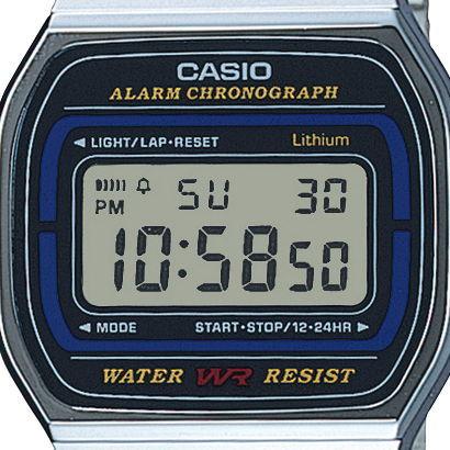 CASIO A168WA-1A2WJR Standard Metal Band Daily Waterproof Easy-to-read Digital Notation