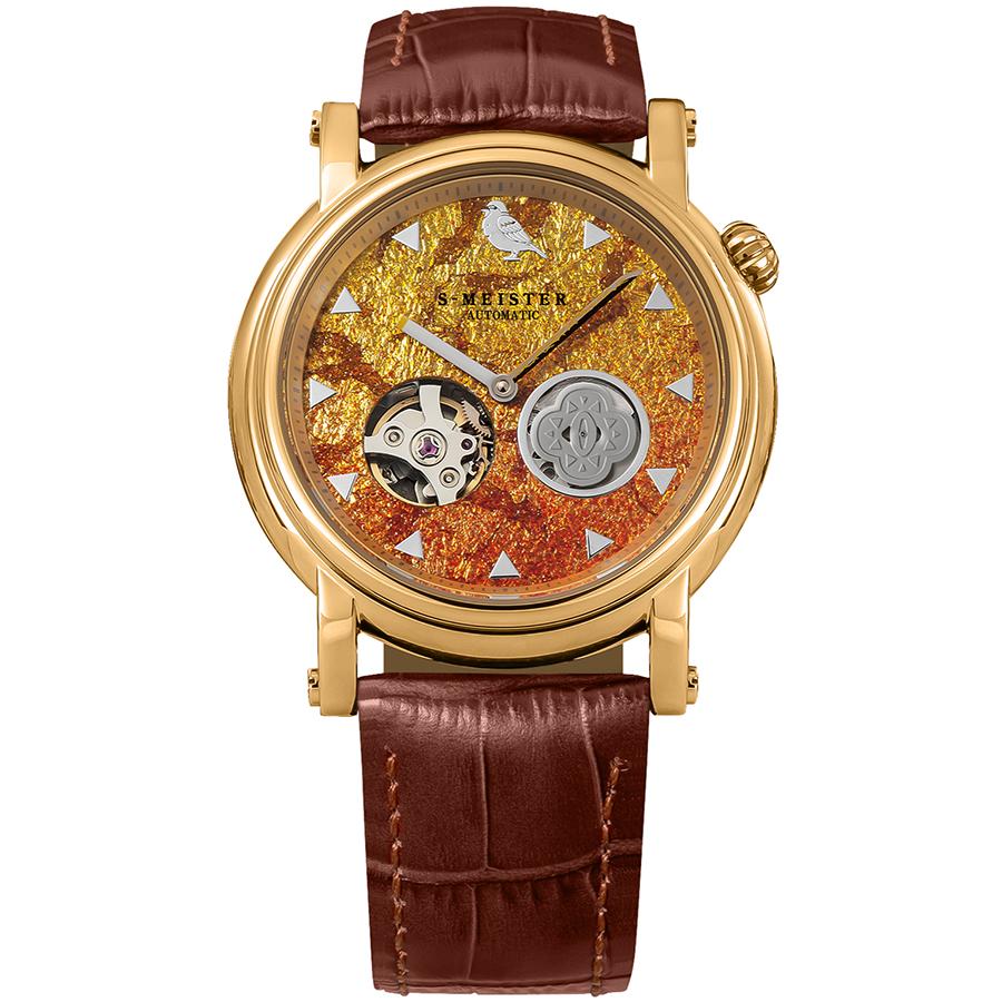 GARRACK S-MEISTER KY-ROYG-Z Demon Slayer Zenitsu Agatsuma Automatic Open Heart Watch Japan Made