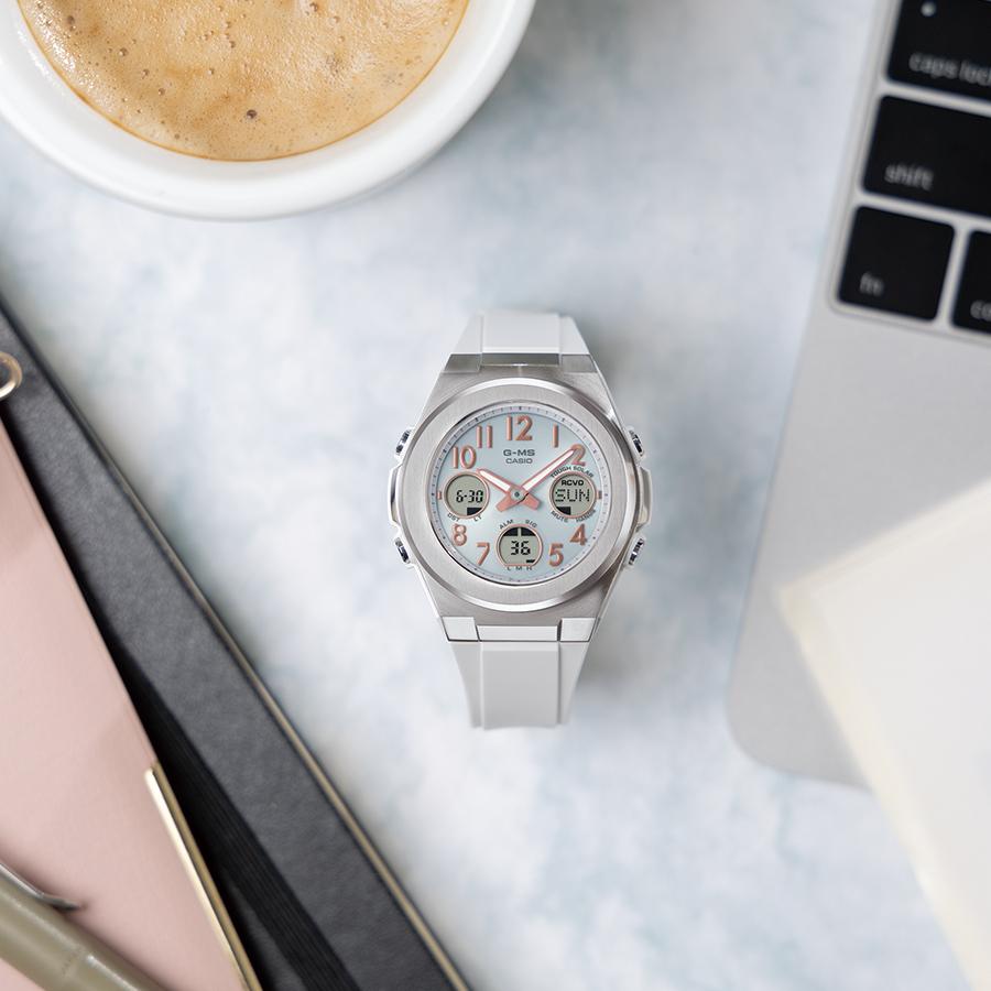CASIO Baby-G G-MS MSG-W610-7AJF JDM Radio Solar Ana-Digi Hybrid White Silver Women's Watch