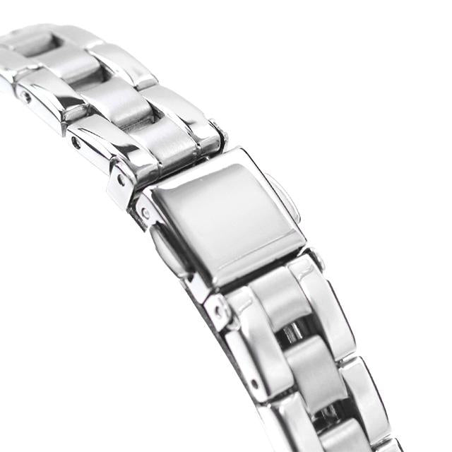Alba Angeine "Life with Flowers" SEIKO AHJD435 Women's Solar Watch with Red Gradient Dial and Metal Band