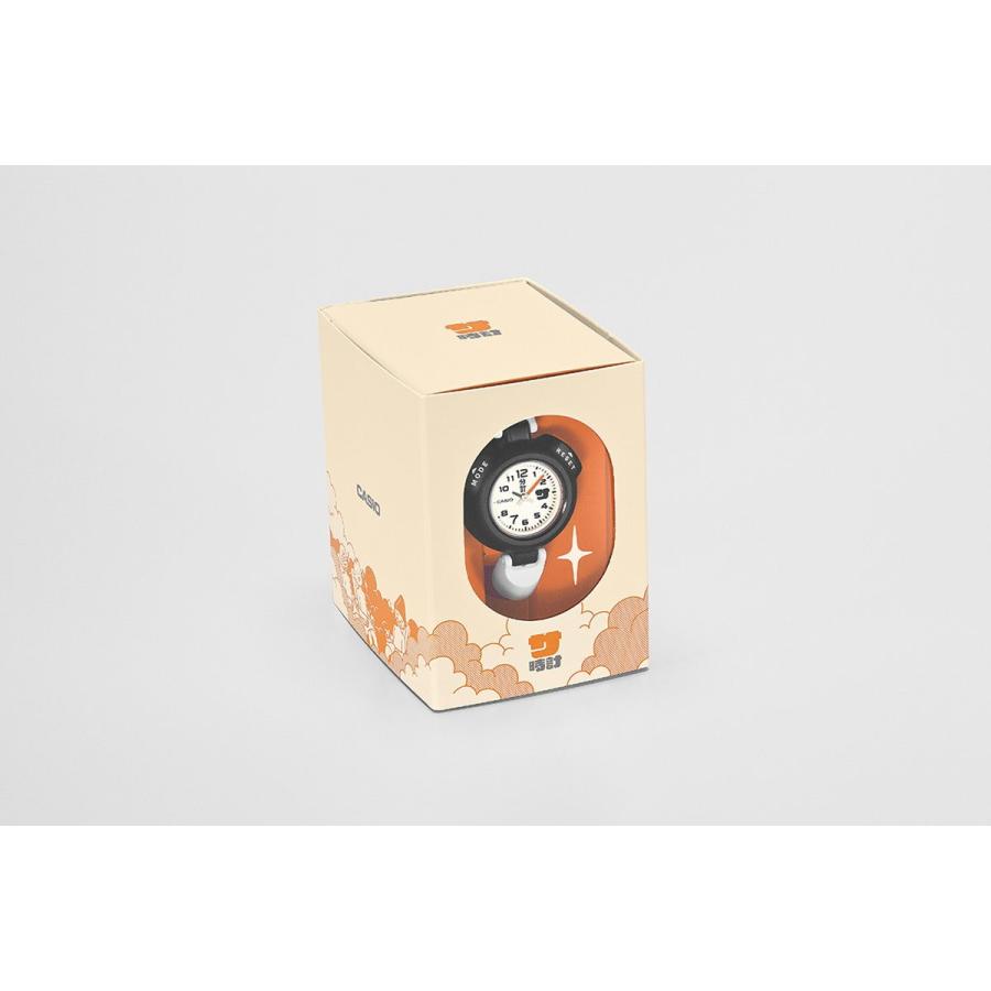 CASIO SAN-100H-7BJR White Orange Analog Sauna Timer JDM Unisex Watch