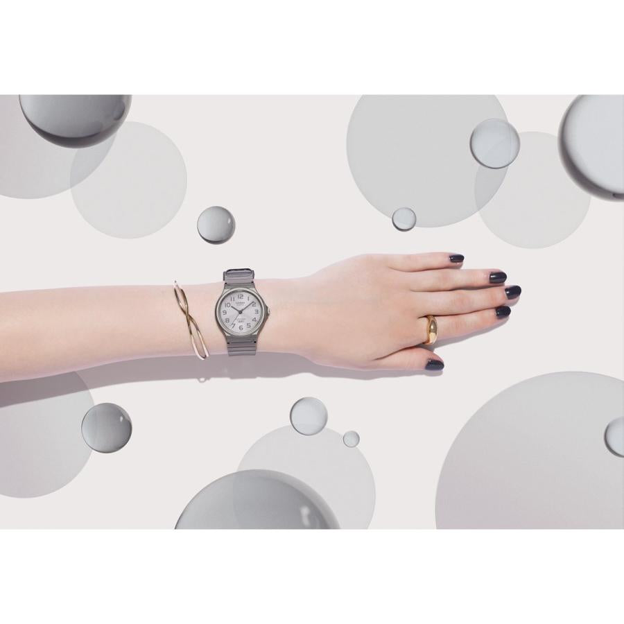 CASIO Collection MQ-24S-8BJF JDM Standard Analog Quartz Skeleton Clear Gray Unisex Watch