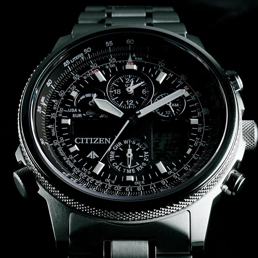 CITIZEN PROMASTER PMV65-2271 SKY Eco-Drive Radio-Controlled Super Titanium JDM Men's Watch