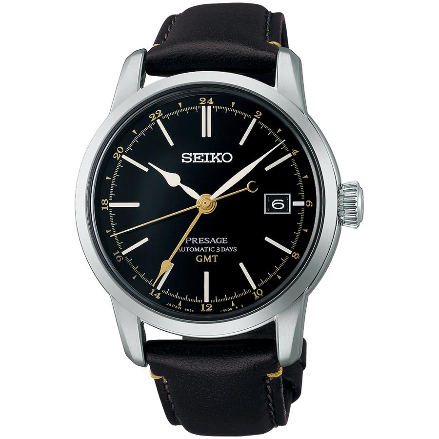 Seiko Presage Craftsmanship Series Lacquer Dial 3-Day GMT SARH001 Men's Mechanical Automatic Watch, Exclusive