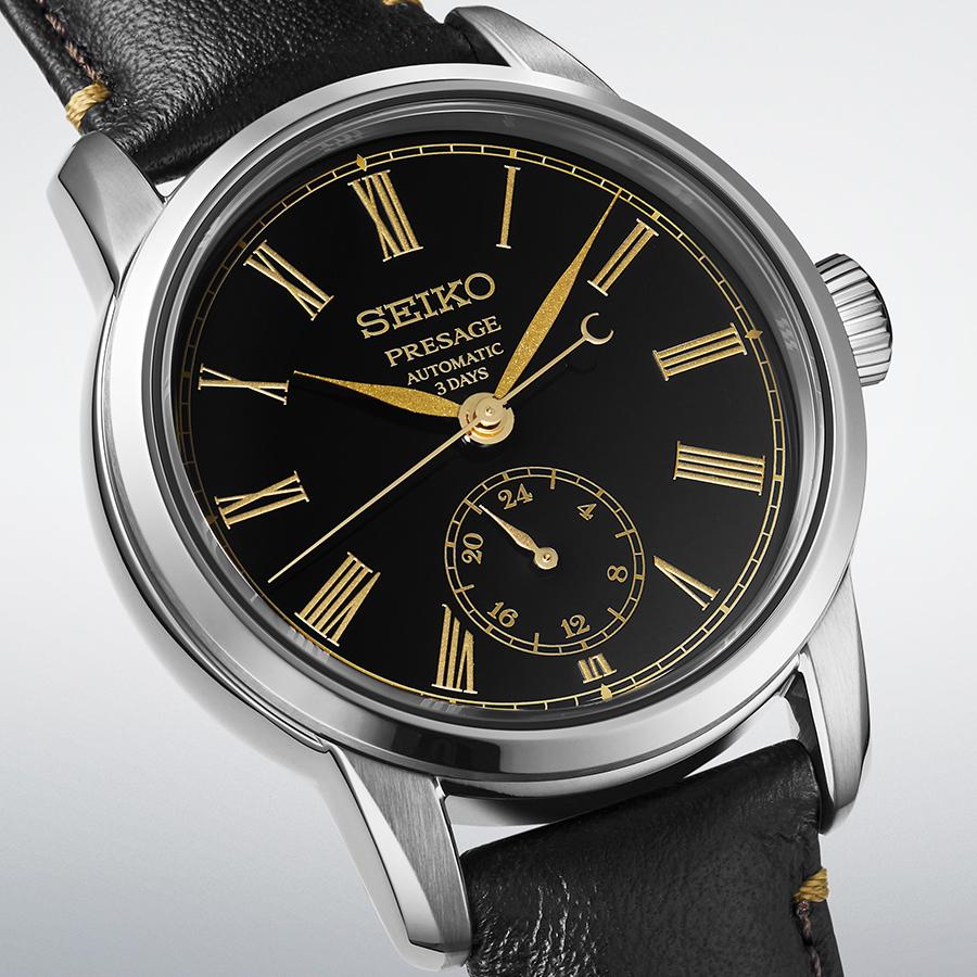 SART011 - Montre - Seiko - Presage - Remontage automatique - Mécanique - Fabrication artisanale - Cadran laqué - Sans date - Modèle atelier -
