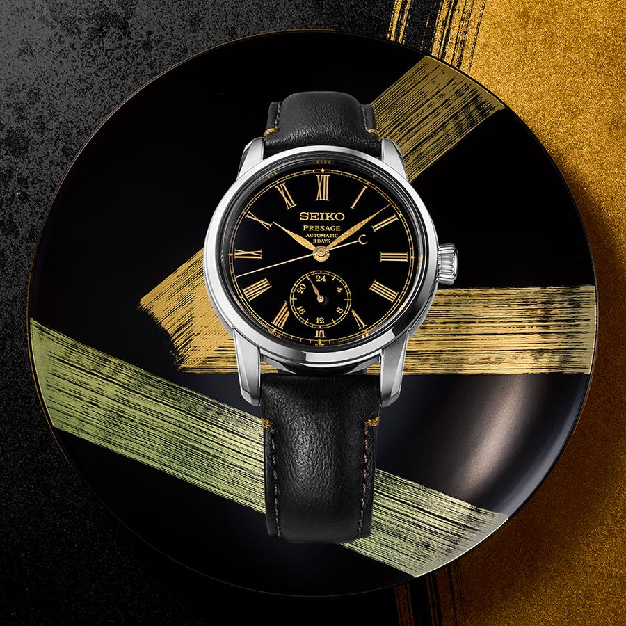 SART011 - Montre - Seiko - Presage - Remontage automatique - Mécanique - Fabrication artisanale - Cadran laqué - Sans date - Modèle atelier -