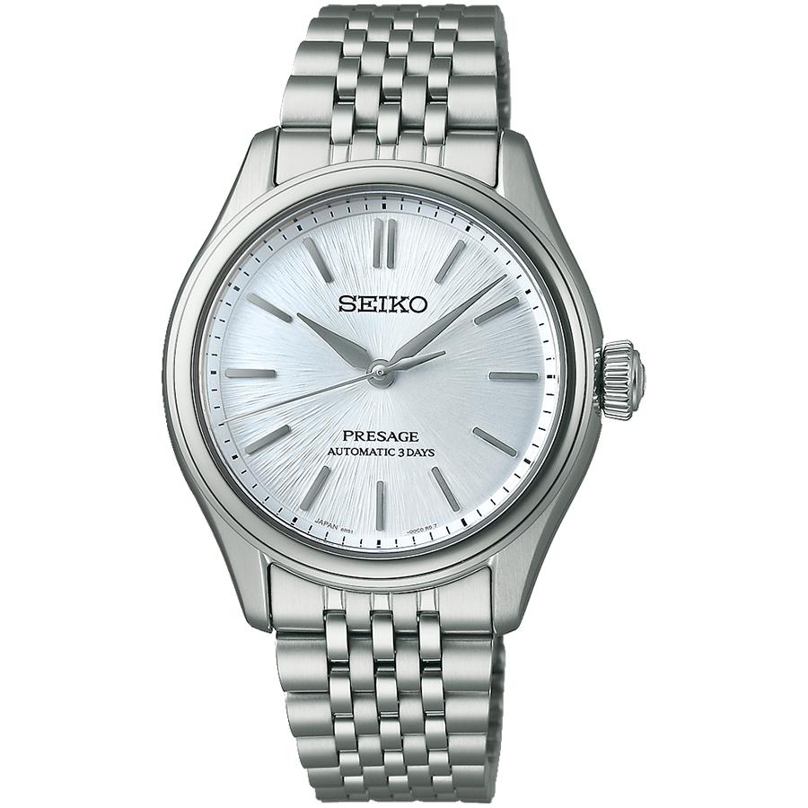 Seiko Presage Classic Series 36mm Blue and White Dial SARX129 Men's Mechanical Automatic Watch with Metal Band (Exclusive)