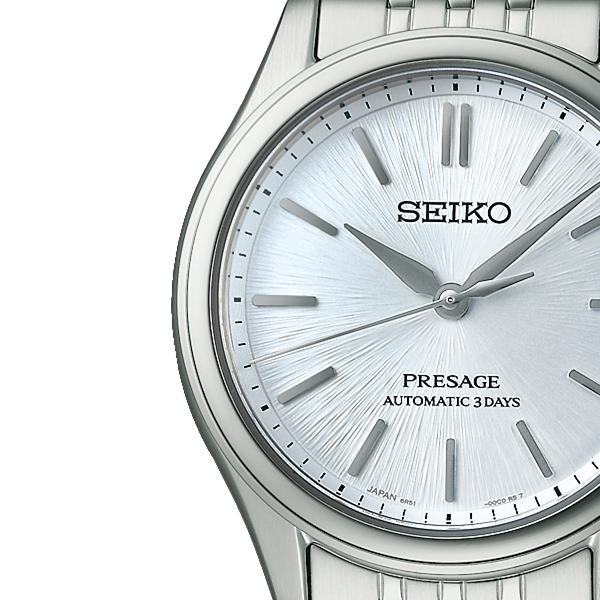 Seiko Presage Classic Series 36mm Blue and White Dial SARX129 Men's Mechanical Automatic Watch with Metal Band (Exclusive)