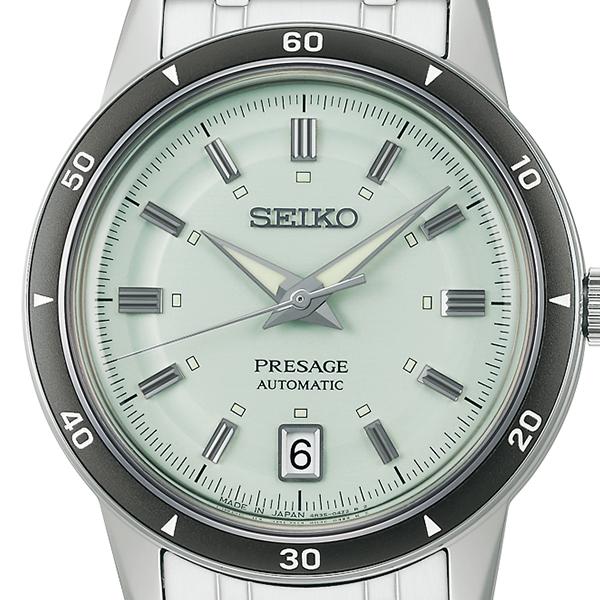 Seiko Presage Style 60's Timeless Color Palette SARY265 Men's Mechanical Automatic Watch with Ice Green Dial