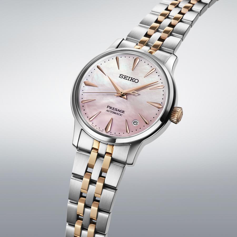 SEIKO PRESAGE Cocktail Time SARY270 JDM Sakura Aviation Limited Edition Automatic Pink Mother of Pearl Ladies Watch
