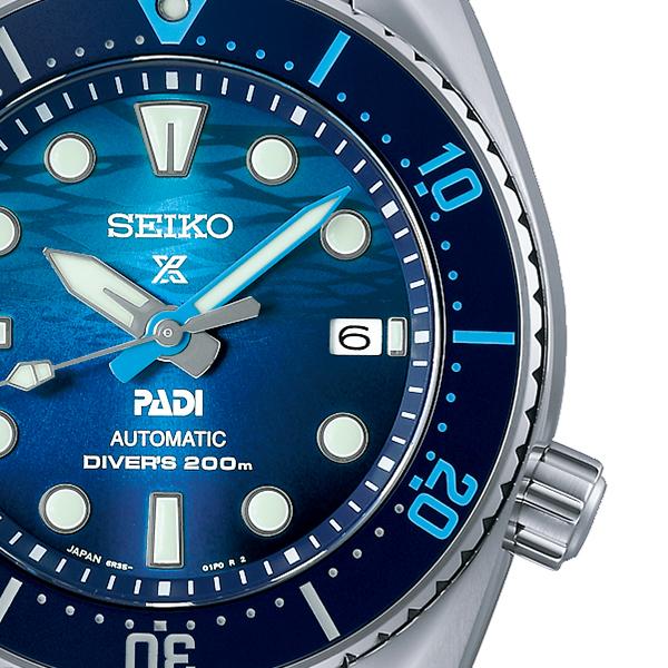 Seiko Prospex Sumo PADI Special THE GREAT BLUE SBDC189 Men's Mechanical Diver's Watch, Blue Exclusive