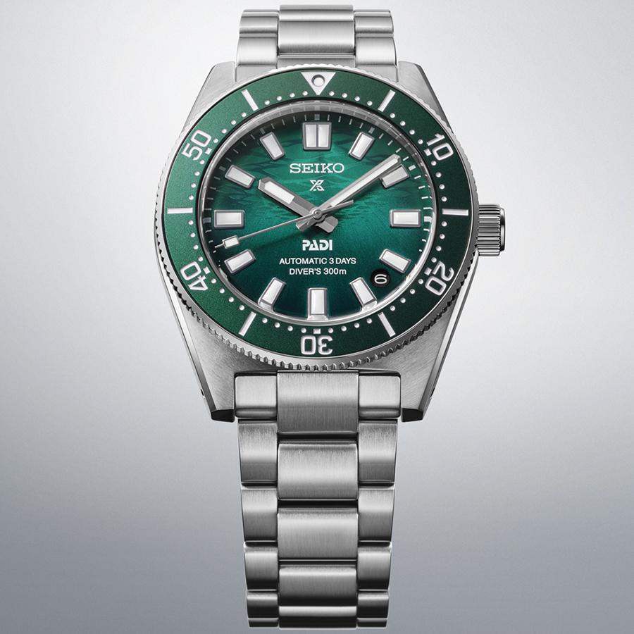Seiko Prospex Diver's 1965 Heritage PADI Special Edition SBDC205 Men's Mechanical Watch, Green, Exclusive