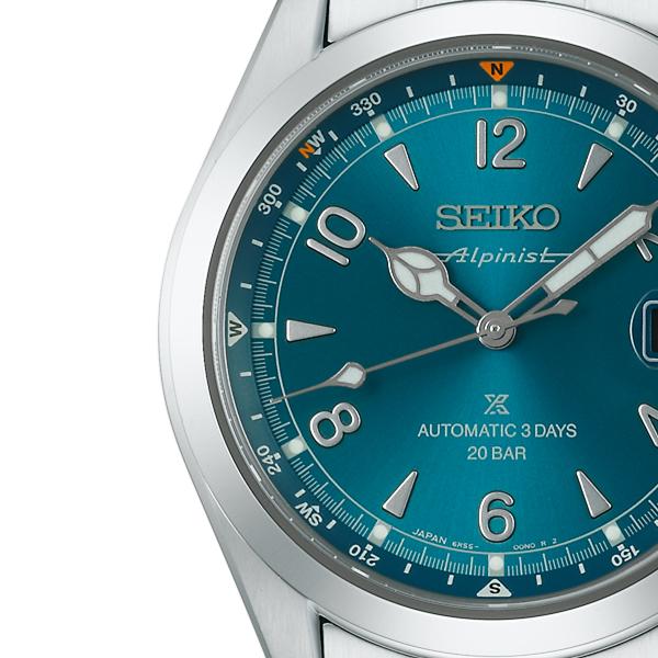 Seiko Prospex Alpinist Mechanical 3-Day SBDC207 Men's Watch with Teal Blue Dial, Released November 8th