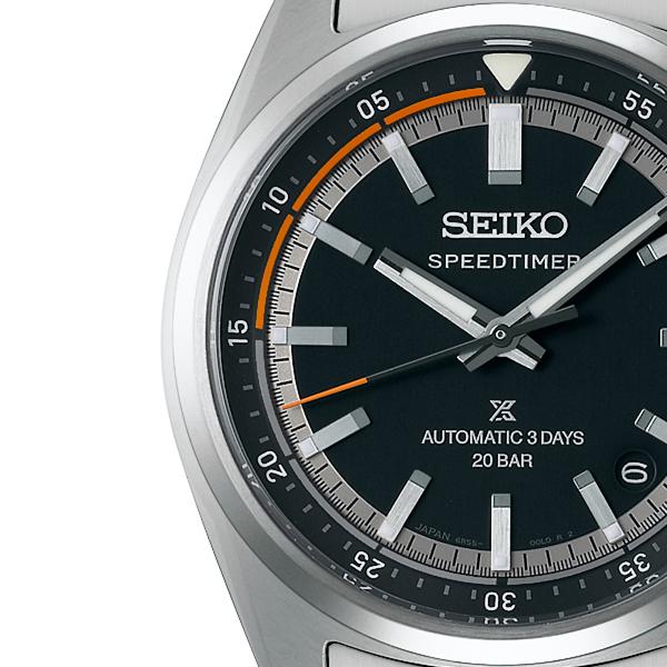 Seiko Prospex Speedtimer Mechanical Chronograph SBDC217 Men's Watch with Black Dial, Exclusive Model