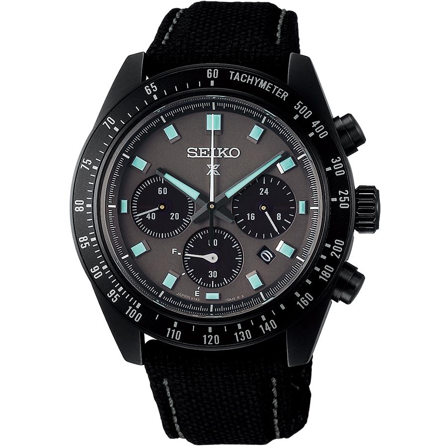 Seiko Prospex Speedtimer Solar Chronograph Black Series Night Vision SBDL105 Men's Watch