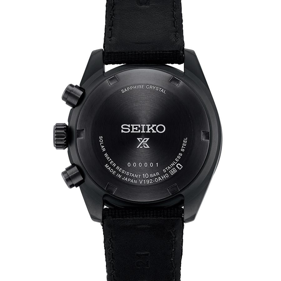 Seiko Prospex Speedtimer Solar Chronograph Black Series Night Vision SBDL105 Men's Watch