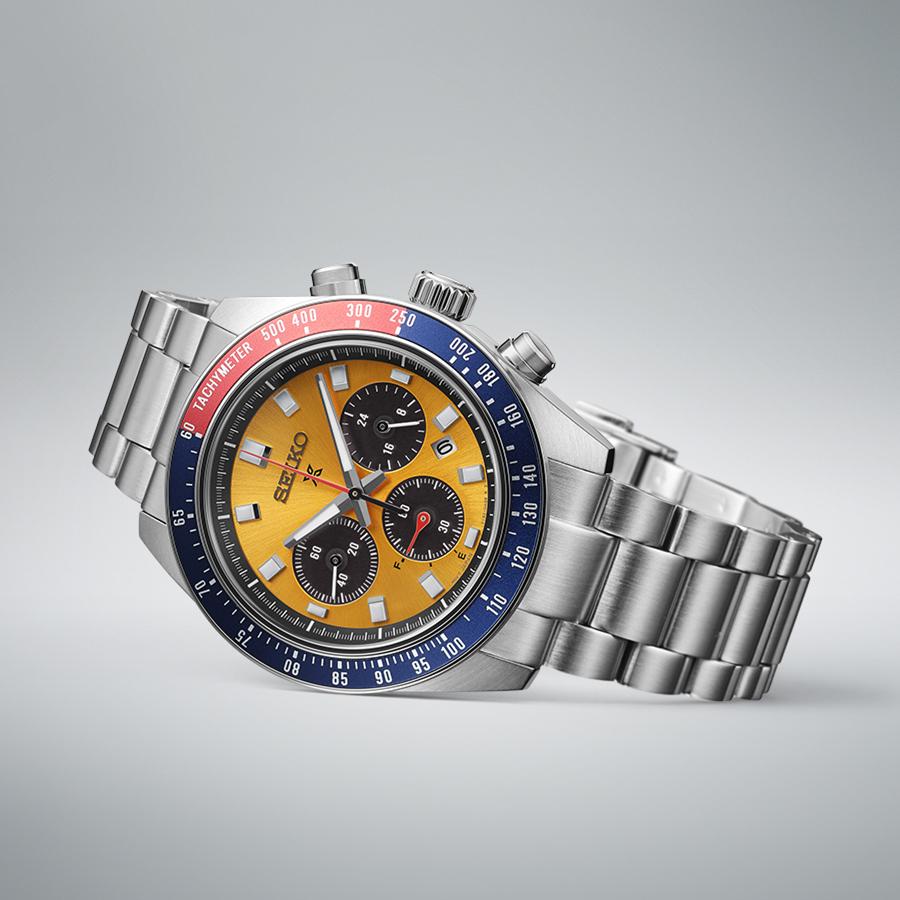 Seiko Prospex Speedtimer Solar Chronograph First Generation Model Inspire Pogue SBDL117 Men's Watch