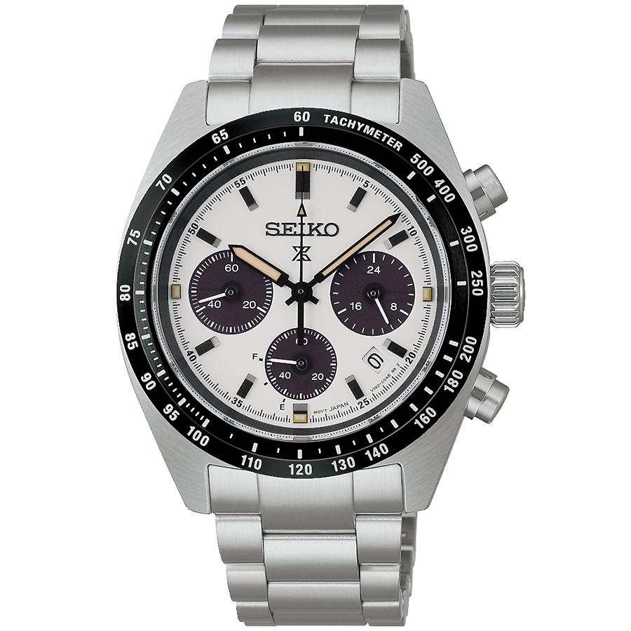 SEIKO Prospex Speedtimer Solar Chronograph SBDL125 Men's Watch White Dial