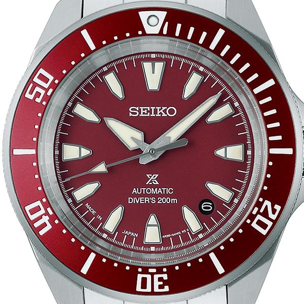Seiko Prospex Samurai SBDY129 Men's Mechanical Automatic Diver's Watch, Red