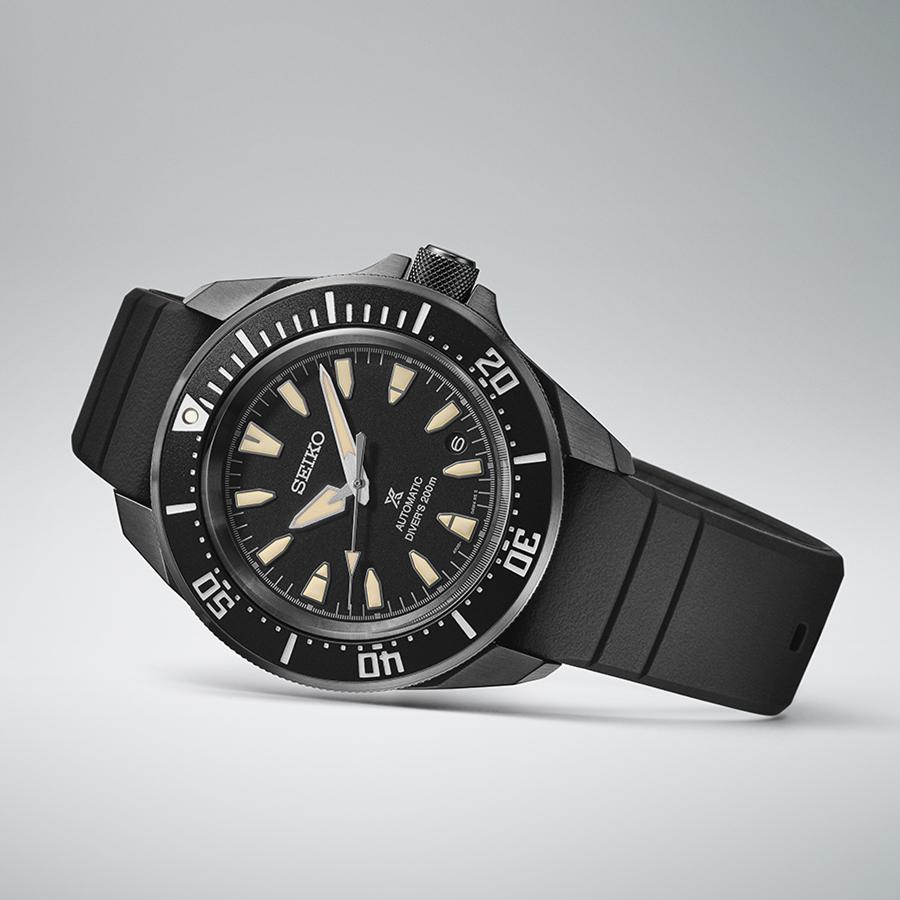 Seiko Prospex Samurai SBDY133 Men's Mechanical Automatic Diver's Watch with Black Silicone Strap