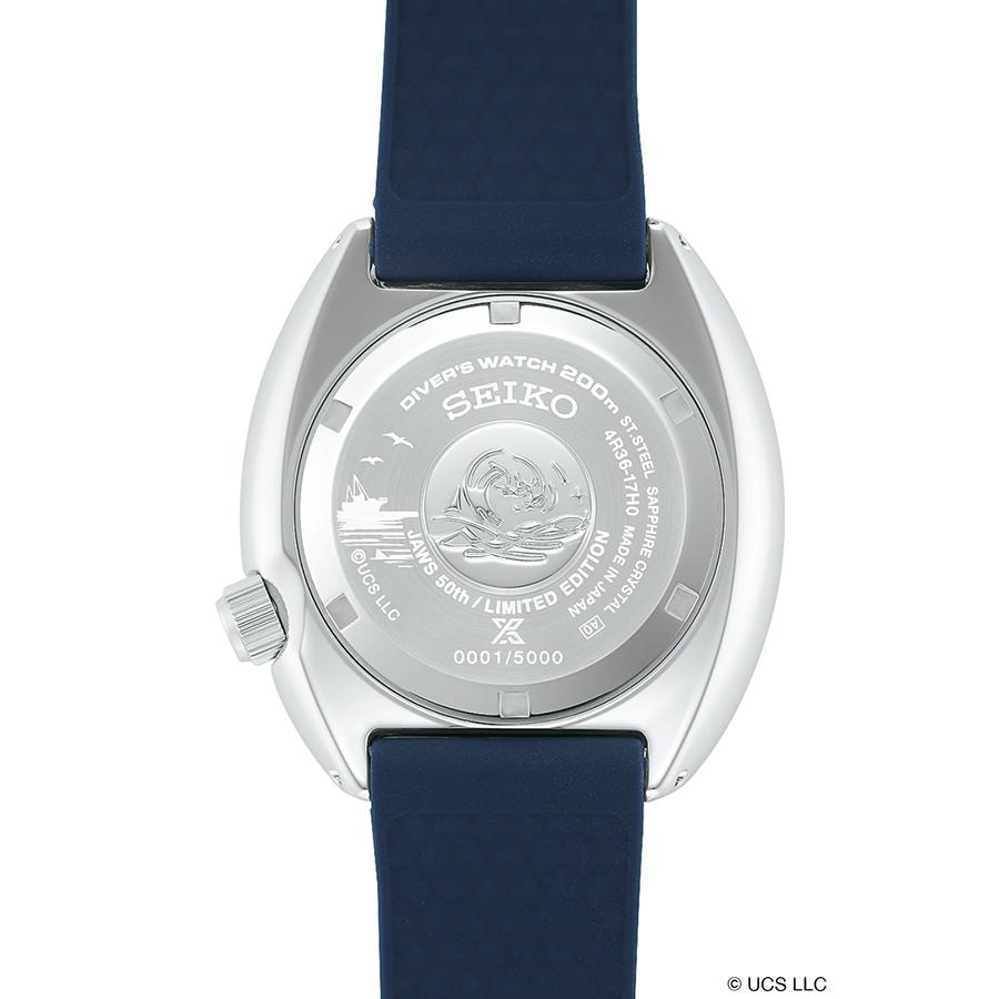 Montre Seiko Prospex SBDY137, mécanique, automatique, pour homme, de plongée, JAWS, édition limitée, 50e anniversaire