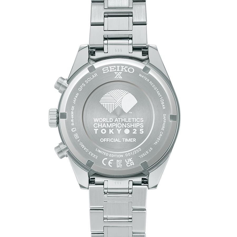 SEIKO Prospex SBED015 Speedtimer GPS Solar Dual Time Chronograph Men's Watch Tokyo 2025 World Athletics Championships Limited 250 Pieces Japan Model