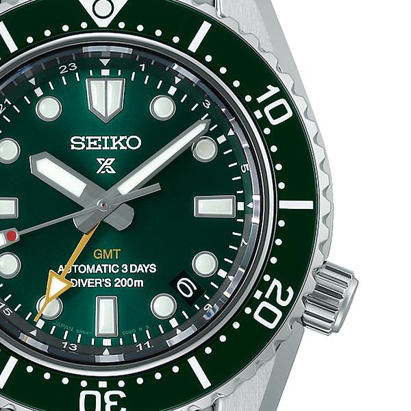 Seiko Prospex 1968 Mechanical Diver's Watch, Modern Design, GMT, SBEJ009, Men's, Mechanical Diver's Watch, Exclusive
