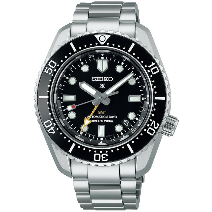 Seiko Prospex 1968 Mechanical Diver's Watch, Modern Design, GMT, SBEJ011, Men's, Mechanical Diver's Watch, Exclusive