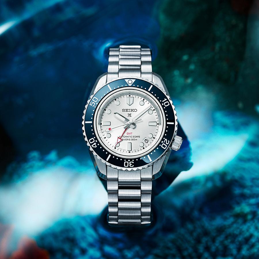 SEIKO PROSPEX SBEJ029 JDM Core Shop 1968 300m GMT Diver White