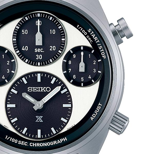 Seiko Prospex SPEEDTIMER Solar Chronograph with 1/100th of a Second Timer, SBER001, Men's Panda Watch