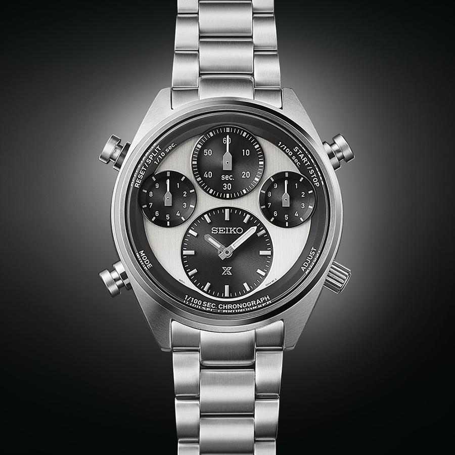 Seiko Prospex SPEEDTIMER Solar Chronograph with 1/100th of a Second Timer, SBER001, Men's Panda Watch