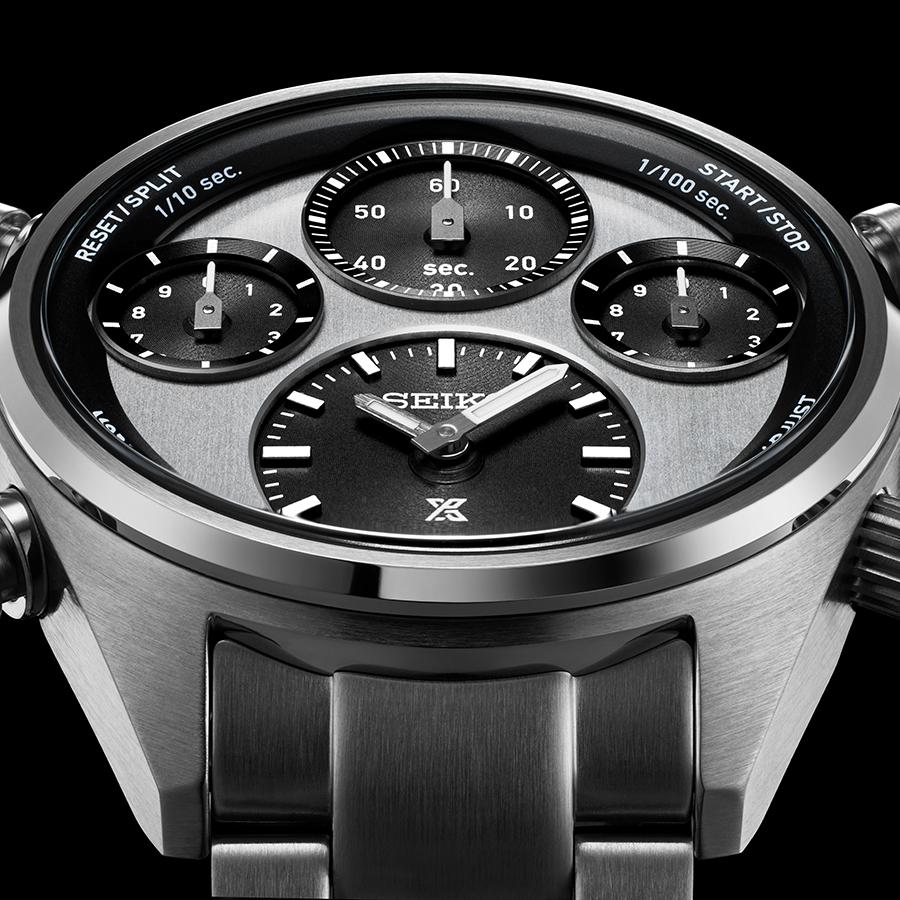 Seiko Prospex SPEEDTIMER Solar Chronograph with 1/100th of a Second Timer, SBER001, Men's Panda Watch