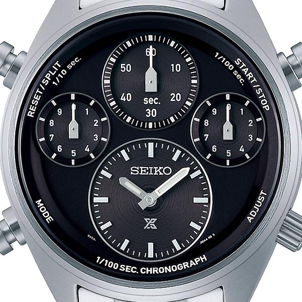 SEIKO PROSPEX SPEEDTIMER SBER003 JDM 1/100 Sec Solar Chronograph Black